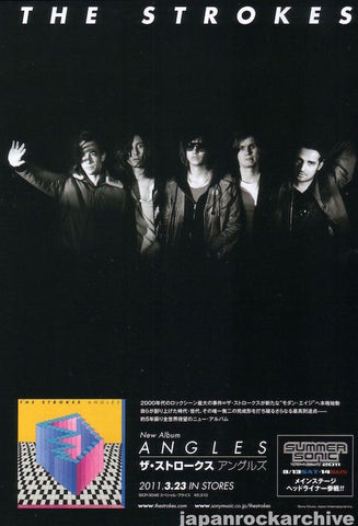 The Strokes 2011/04 Angles Japan album promo ad