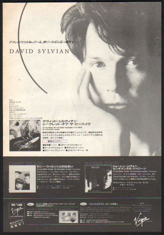 David Sylvian 1987/12 Secrets of The Beehive Japan album promo ad