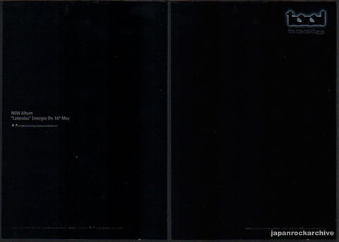 Tool 2001/06 Lateralus Japan album promo ad
