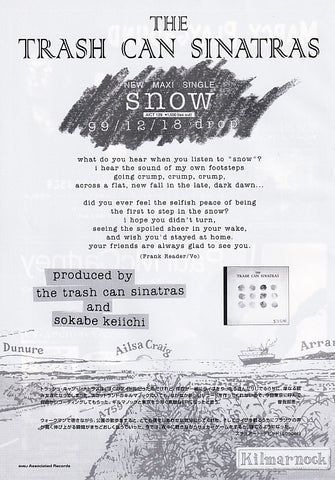 The Trash Can Sinatras 2000/01 Snow Japan album promo ad