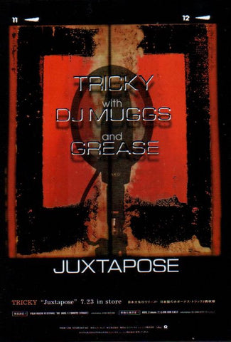 Tricky 1999/08 Juxtapose Japan album / tour promo ad